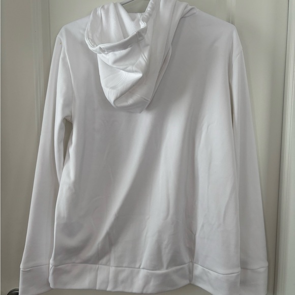 Women's Armour Fleece Big Logo Hoodie in White NWT - Picture 5 of 5